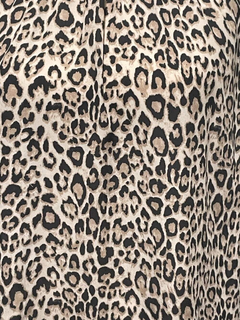 Loft Leopard Print Sleeveless Blouse with tie in the back - Picture 2 of 8